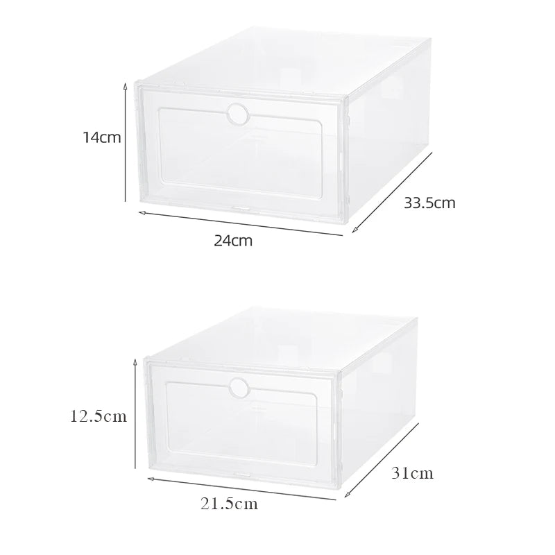 Plastic Shoes Case Thickened Transparent Drawer Case