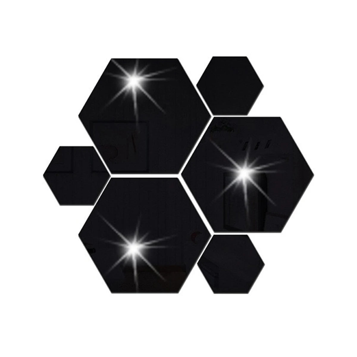 Hexagon 3D Mirror Wall Sticker