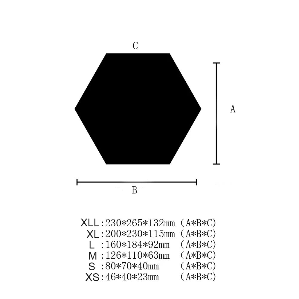 Hexagon 3D Mirror Wall Sticker