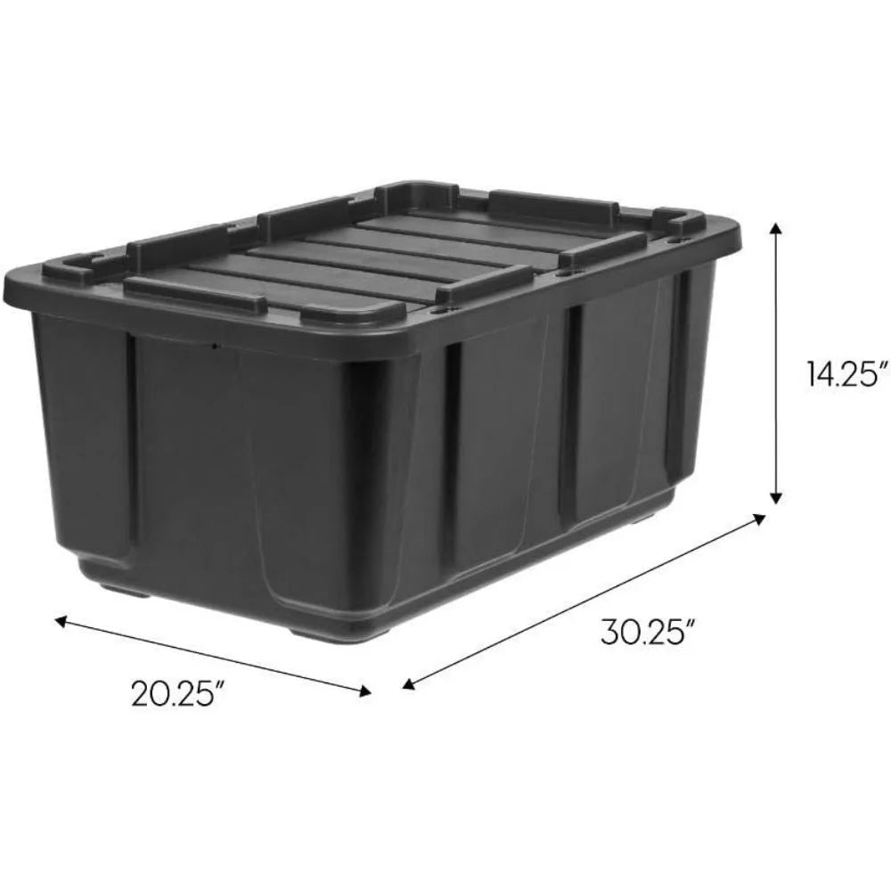 IRIS USA 27 Gallon Large Heavy-Duty Storage Plastic Tote