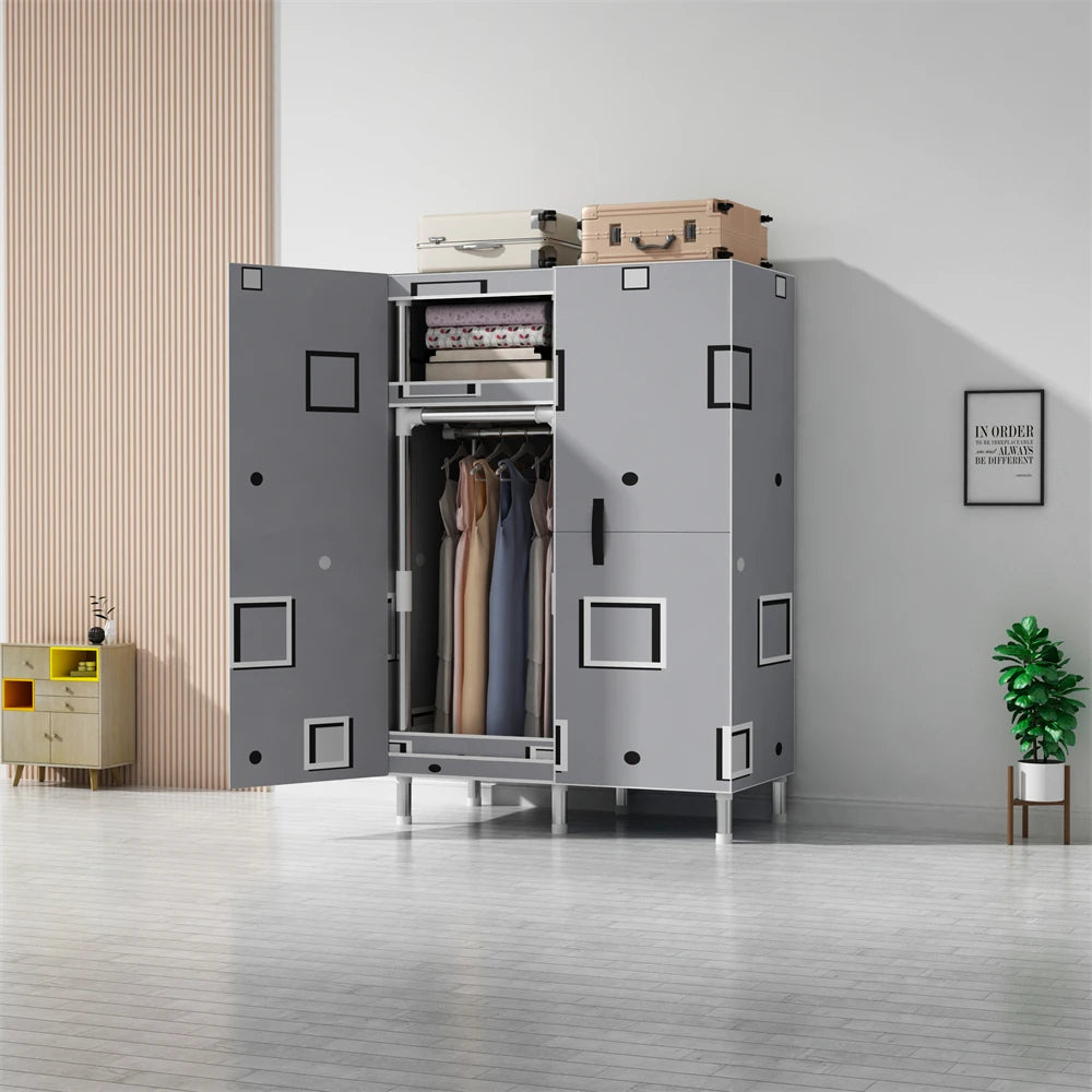 LEEGOHOME Wardrobes Closet Cloth Bedroom Furniture