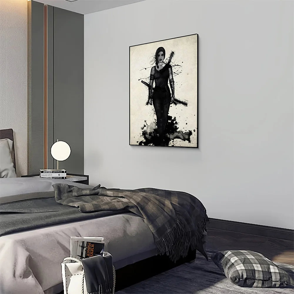 Classic Samurai Masked Rogue Ronin Miyamoto Wall Art Canvas