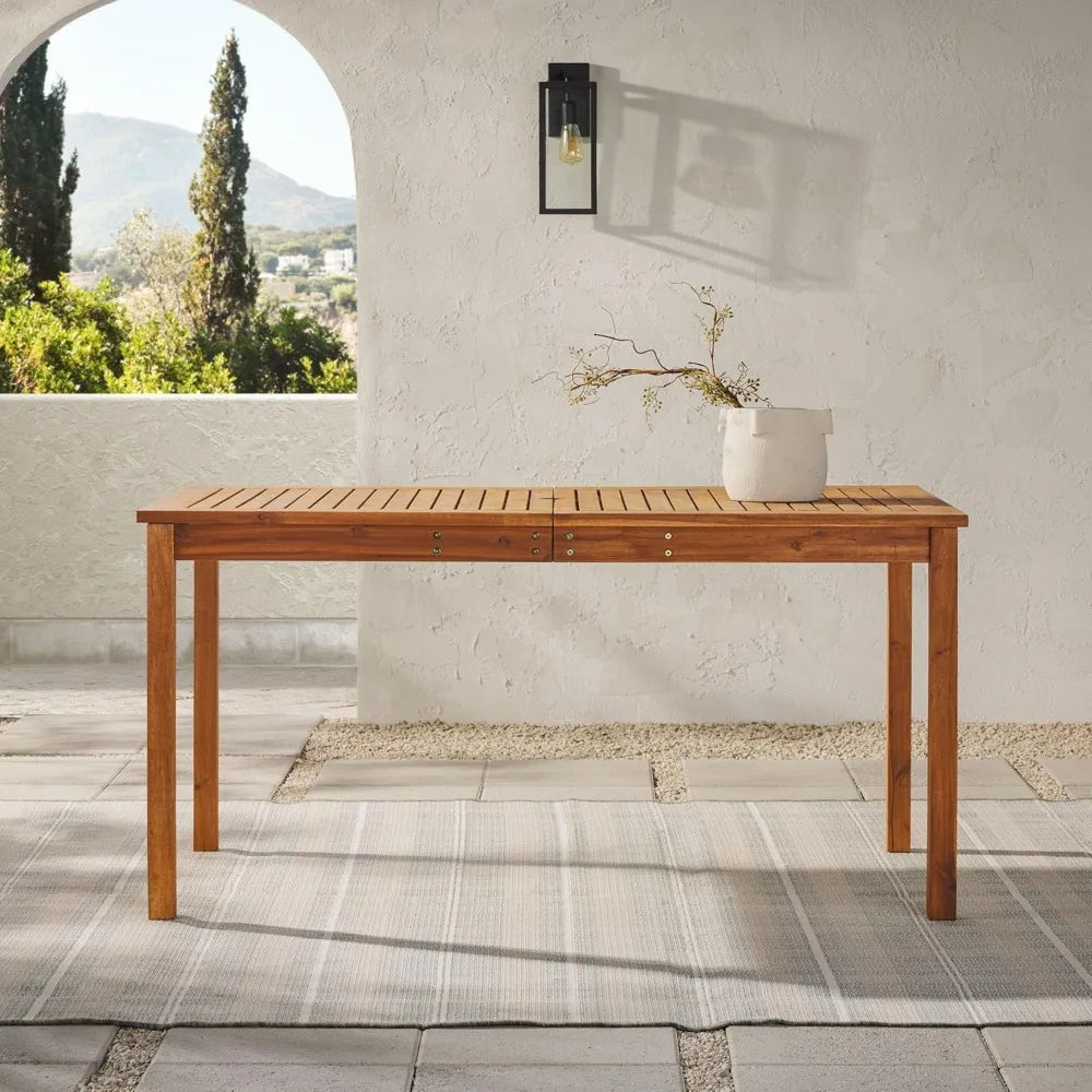 Furniture Dominica Contemporary Slatted Outdoor Dining Table