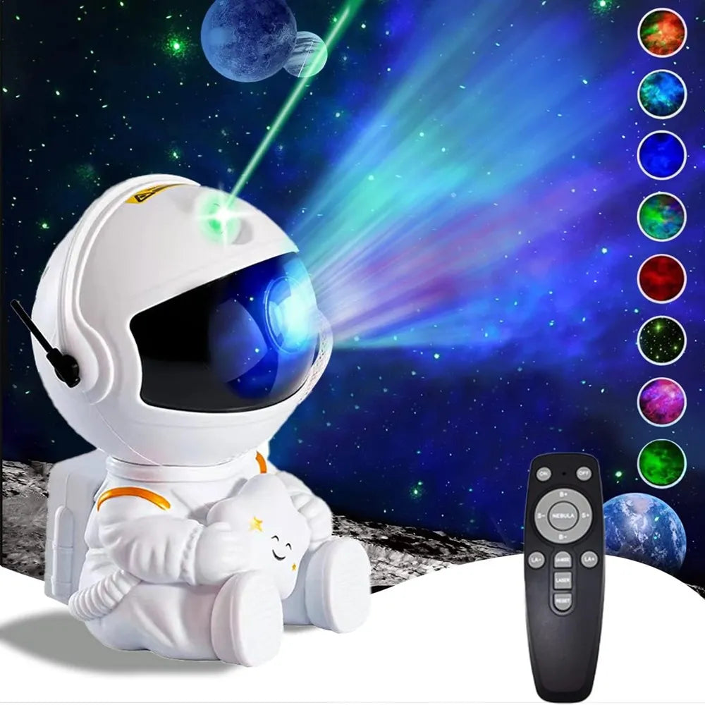 Astronaut Space Star Projector Galaxy Night Light