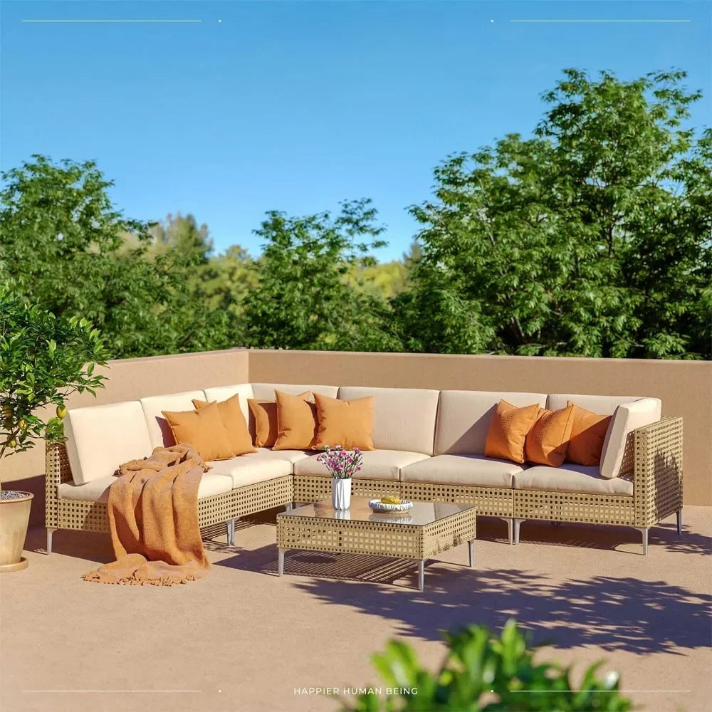 Garden Sofas Wicker Patio Furniture Set