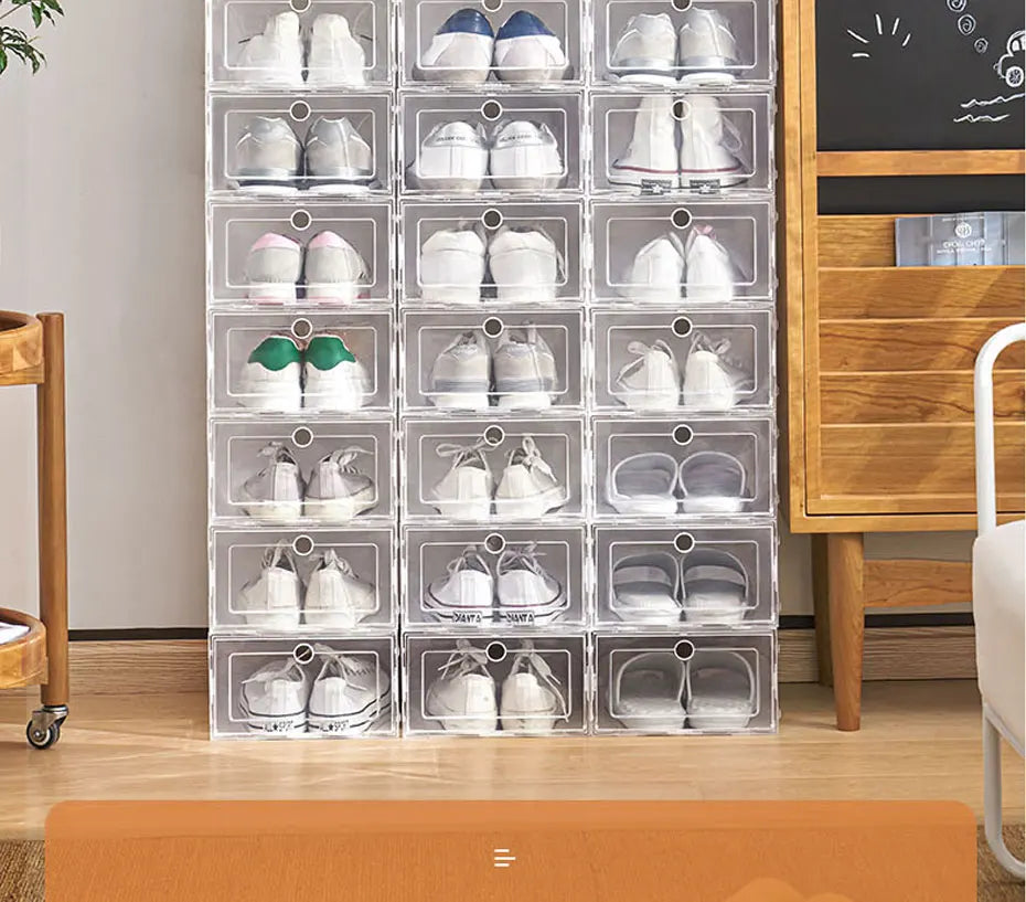 Plastic Shoes Case Thickened Transparent Drawer Case