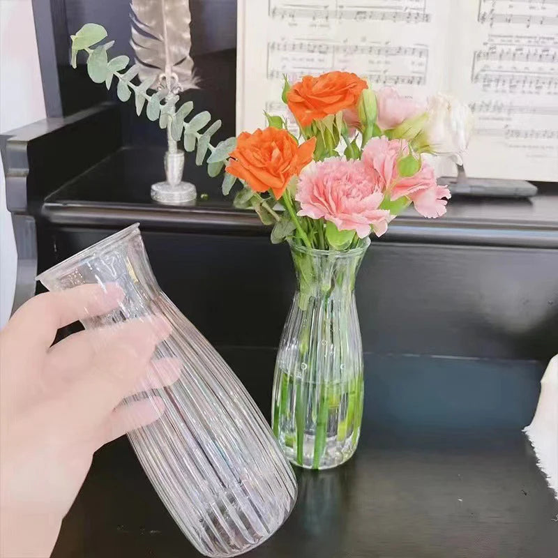 Transparent Plastic Flower Vase