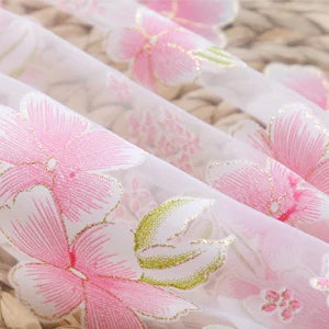 Flower Pattern Window floral sheer Curtain