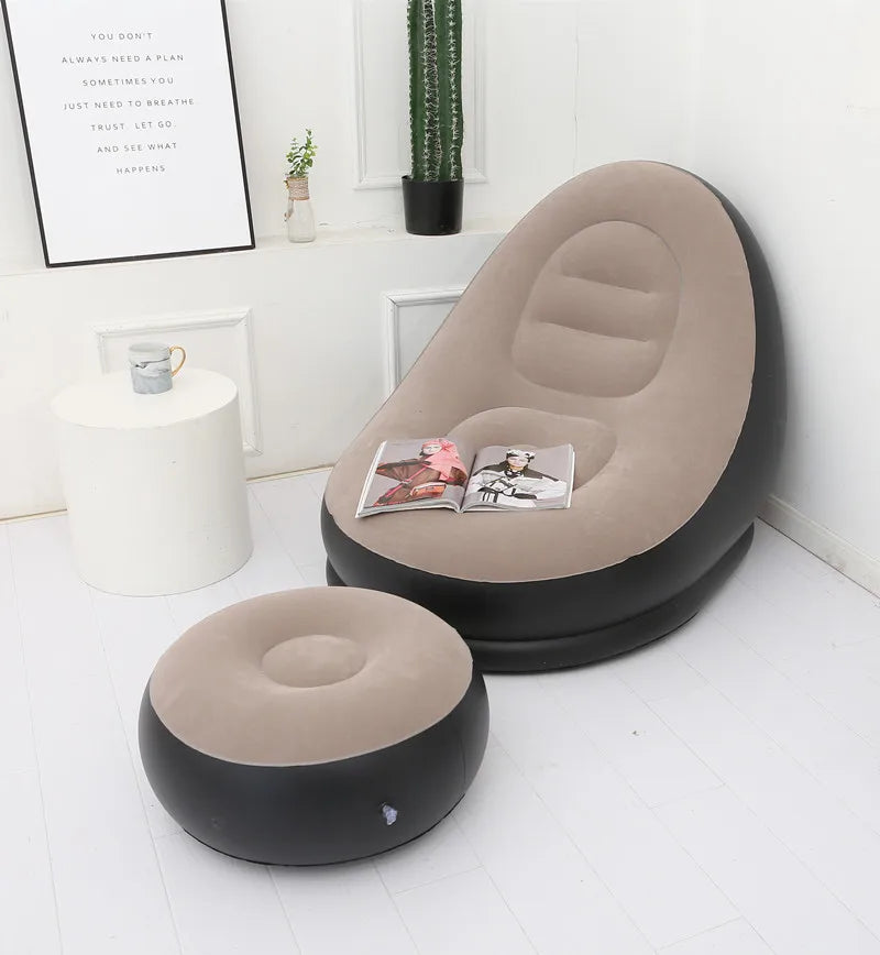 Lazy BeanBag Sofas Cover Chair No Filler Lounger Seat Bean Bag Pouf Puff Couch Tatami Living Room High Quality Inflatable Bed