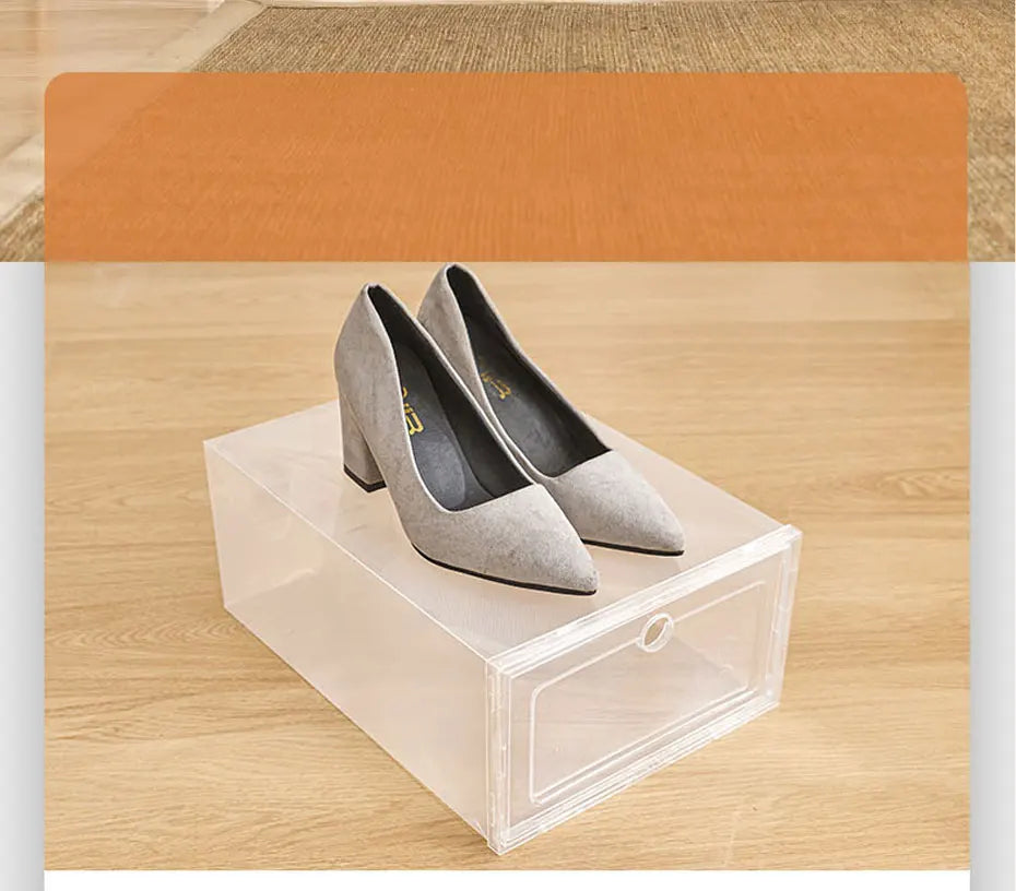 Plastic Shoes Case Thickened Transparent Drawer Case