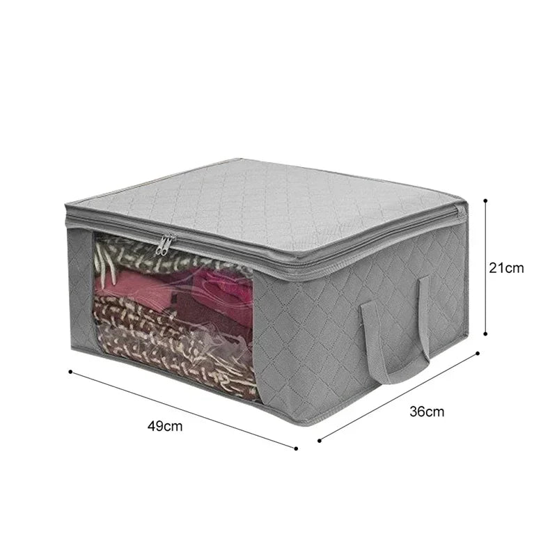 Folding Non Woven Fabric Quilts Clothes Organizer Case