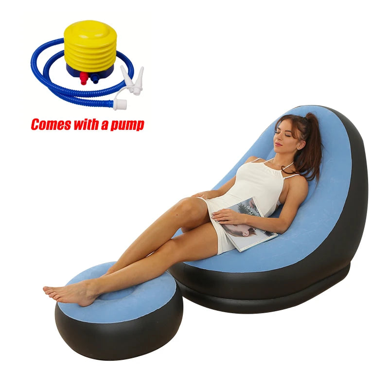 Lazy BeanBag Sofas Cover Chair No Filler Lounger Seat Bean Bag Pouf Puff Couch Tatami Living Room High Quality Inflatable Bed