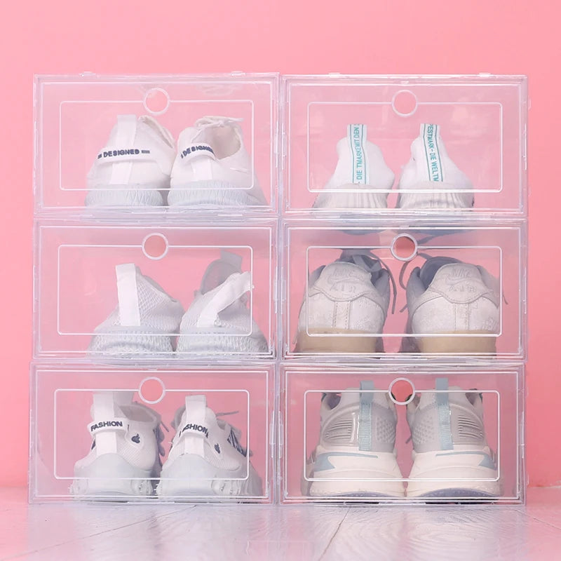 Plastic Shoes Case Thickened Transparent Drawer Case