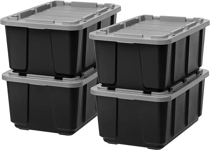 IRIS USA 27 Gallon Large Heavy-Duty Storage Plastic Tote