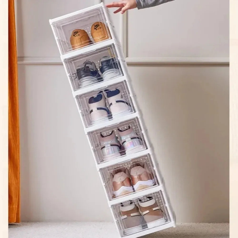 Collapsible Shoe Box Dustproof Organizer