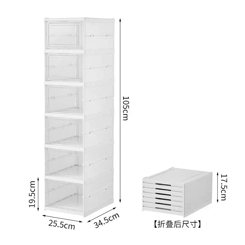 Collapsible Shoe Box Dustproof Organizer