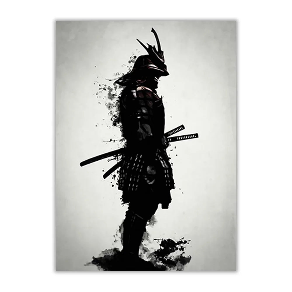 Classic Samurai Masked Rogue Ronin Miyamoto Wall Art Canvas