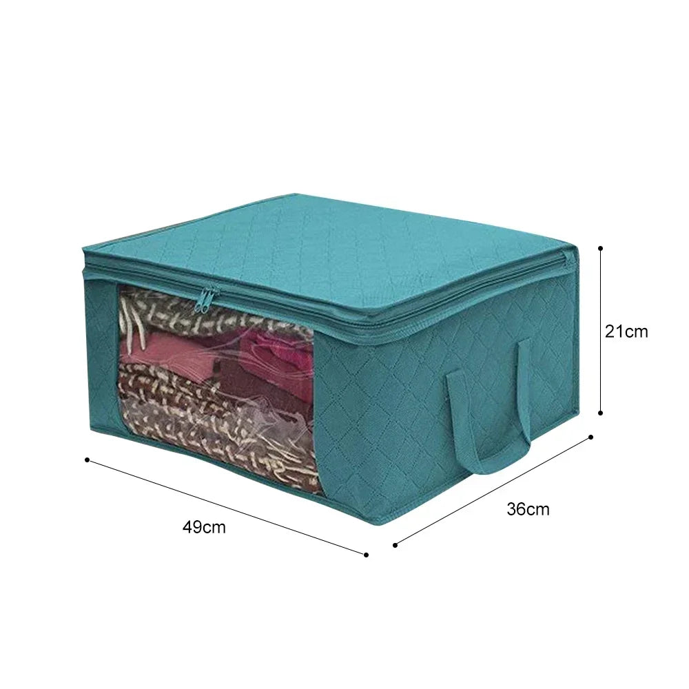 Folding Non Woven Fabric Quilts Clothes Organizer Case