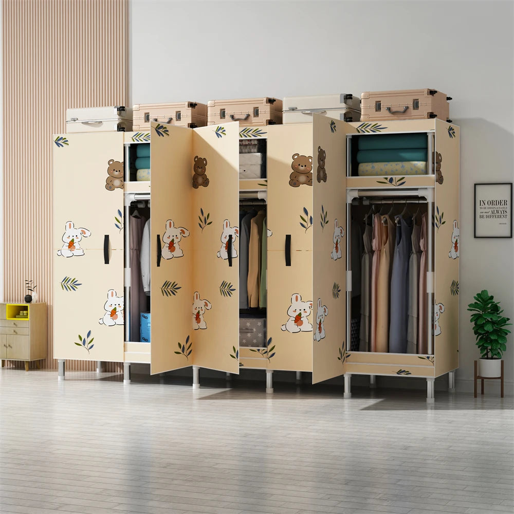 LEEGOHOME Wardrobes Closet Cloth Bedroom Furniture