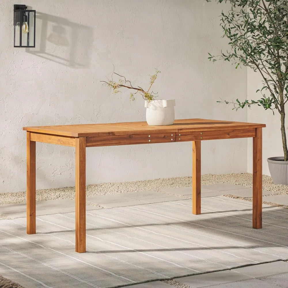 Furniture Dominica Contemporary Slatted Outdoor Dining Table