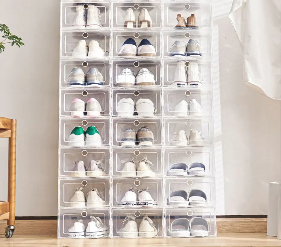 Plastic Shoes Case Thickened Transparent Drawer Case