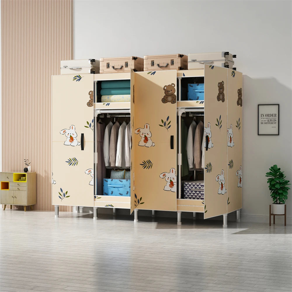 LEEGOHOME Wardrobes Closet Cloth Bedroom Furniture