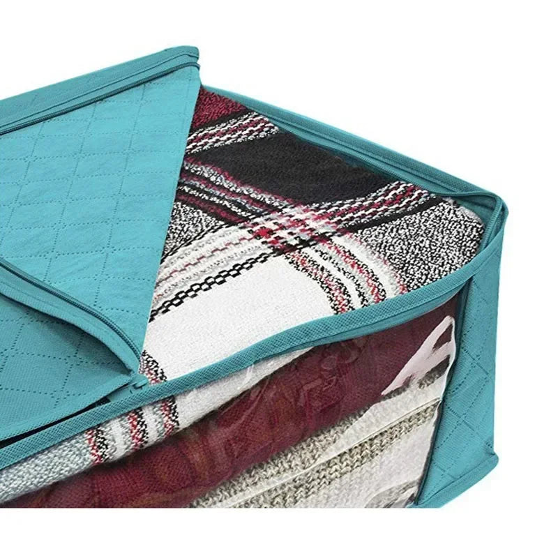 Folding Non Woven Fabric Quilts Clothes Organizer Case