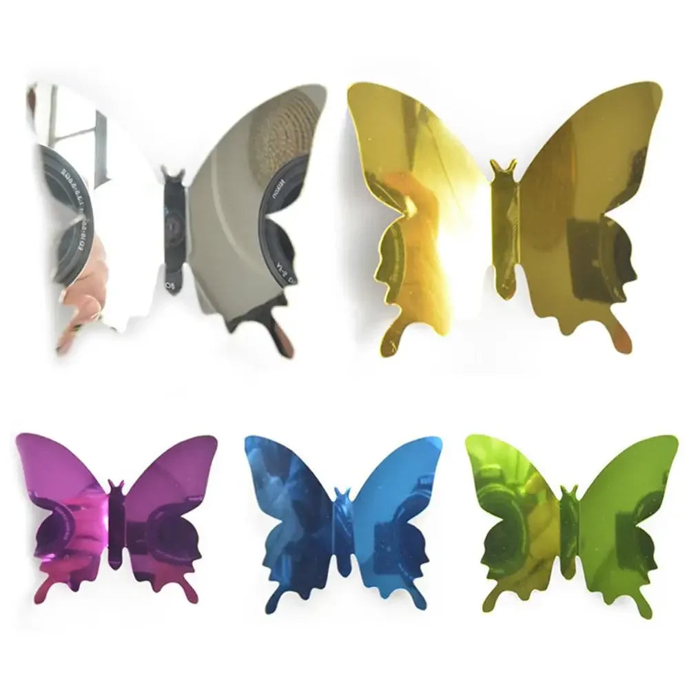 3D Butterfly Mirror Wall Stickers