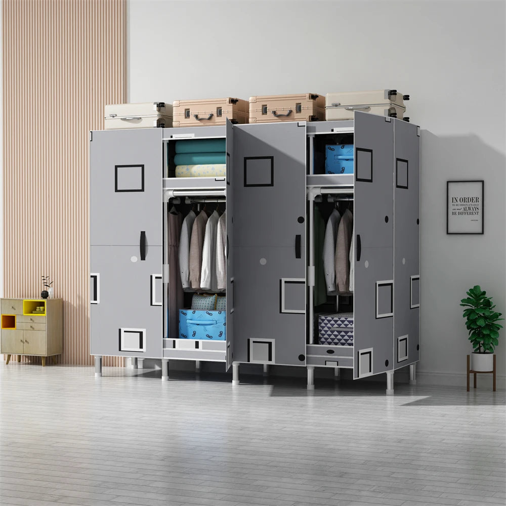 LEEGOHOME Wardrobes Closet Cloth Bedroom Furniture