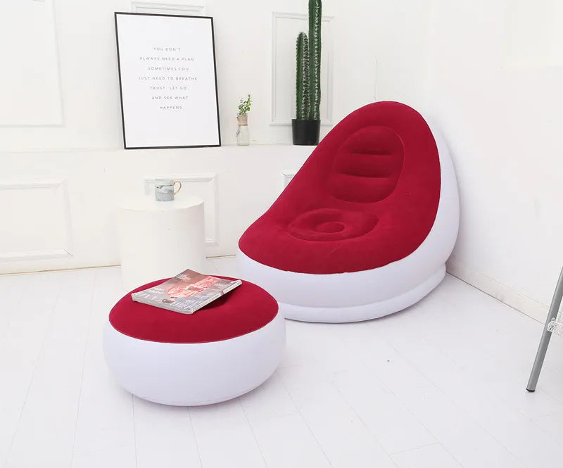 Lazy BeanBag Sofas Cover Chair No Filler Lounger Seat Bean Bag Pouf Puff Couch Tatami Living Room High Quality Inflatable Bed