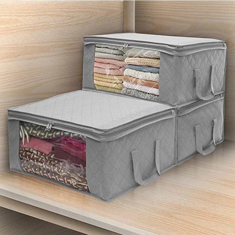 Folding Non Woven Fabric Quilts Clothes Organizer Case