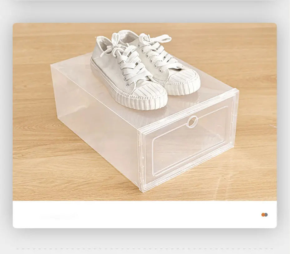 Plastic Shoes Case Thickened Transparent Drawer Case