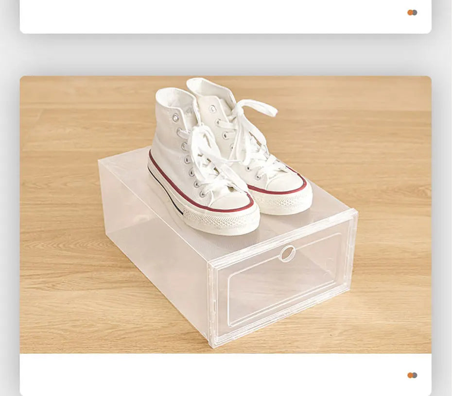 Plastic Shoes Case Thickened Transparent Drawer Case