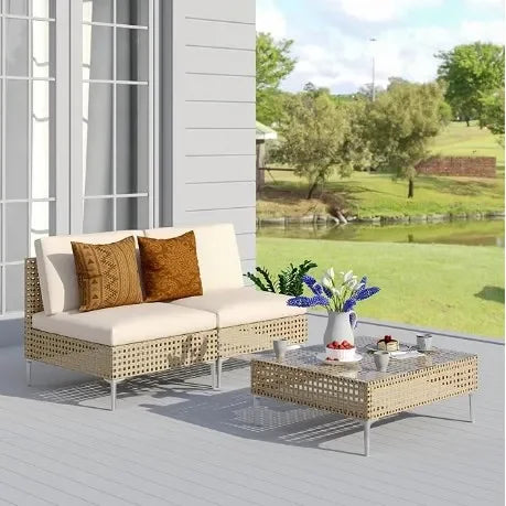 Garden Sofas Wicker Patio Furniture Set