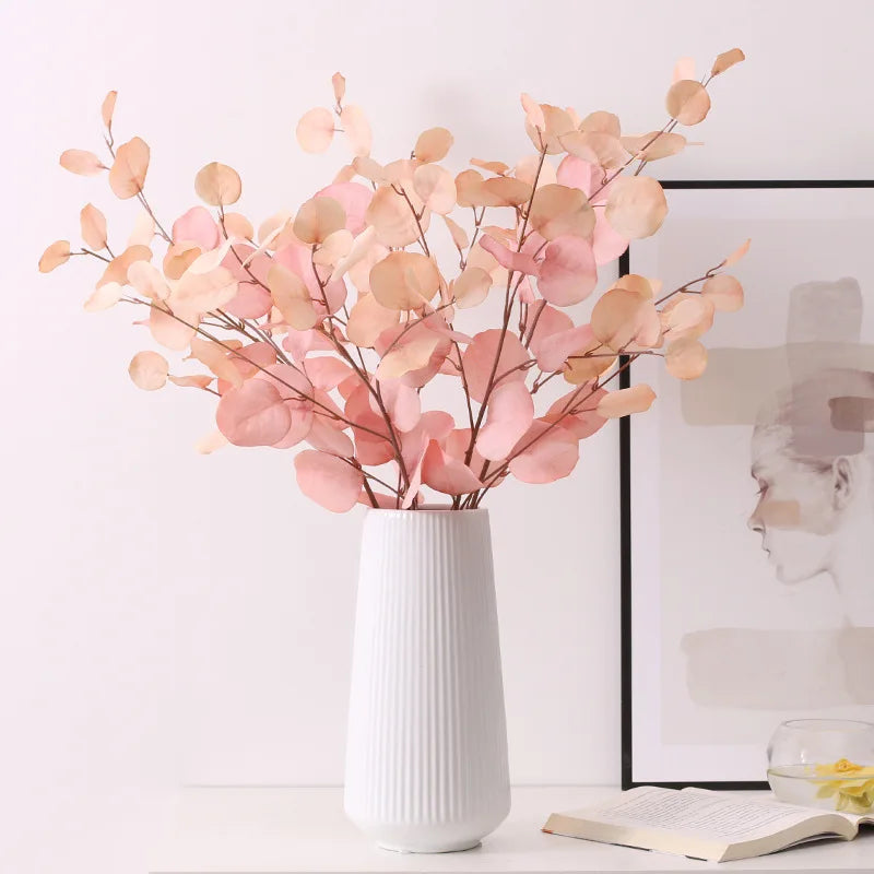 Autumn Artificial Plant Faux Eucalyptus Leaves