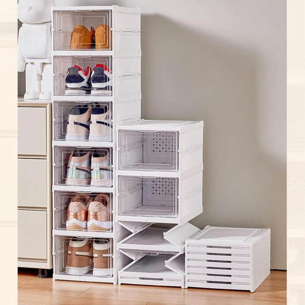 Collapsible Shoe Box Dustproof Organizer